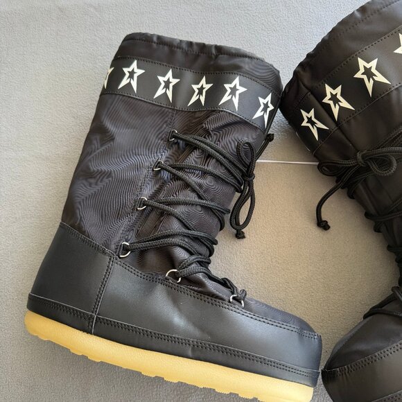 Women's Buffy Winter Boots - Wild Fable Black 10 - Picture 9 of 12